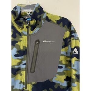 Eddie Bauer First Ascent Camo 1/4 Zip Fleece Pullover Men's LT Lightweight